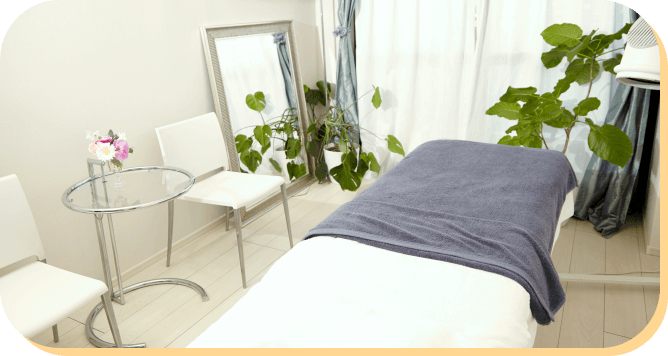 リラックスできる個室空間